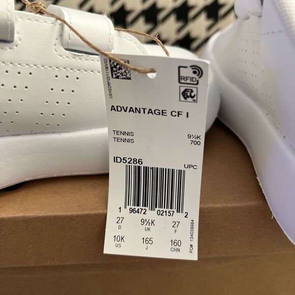 Adidas Advantage Toddler Shoe- Size 10K - Picture 6 of 8